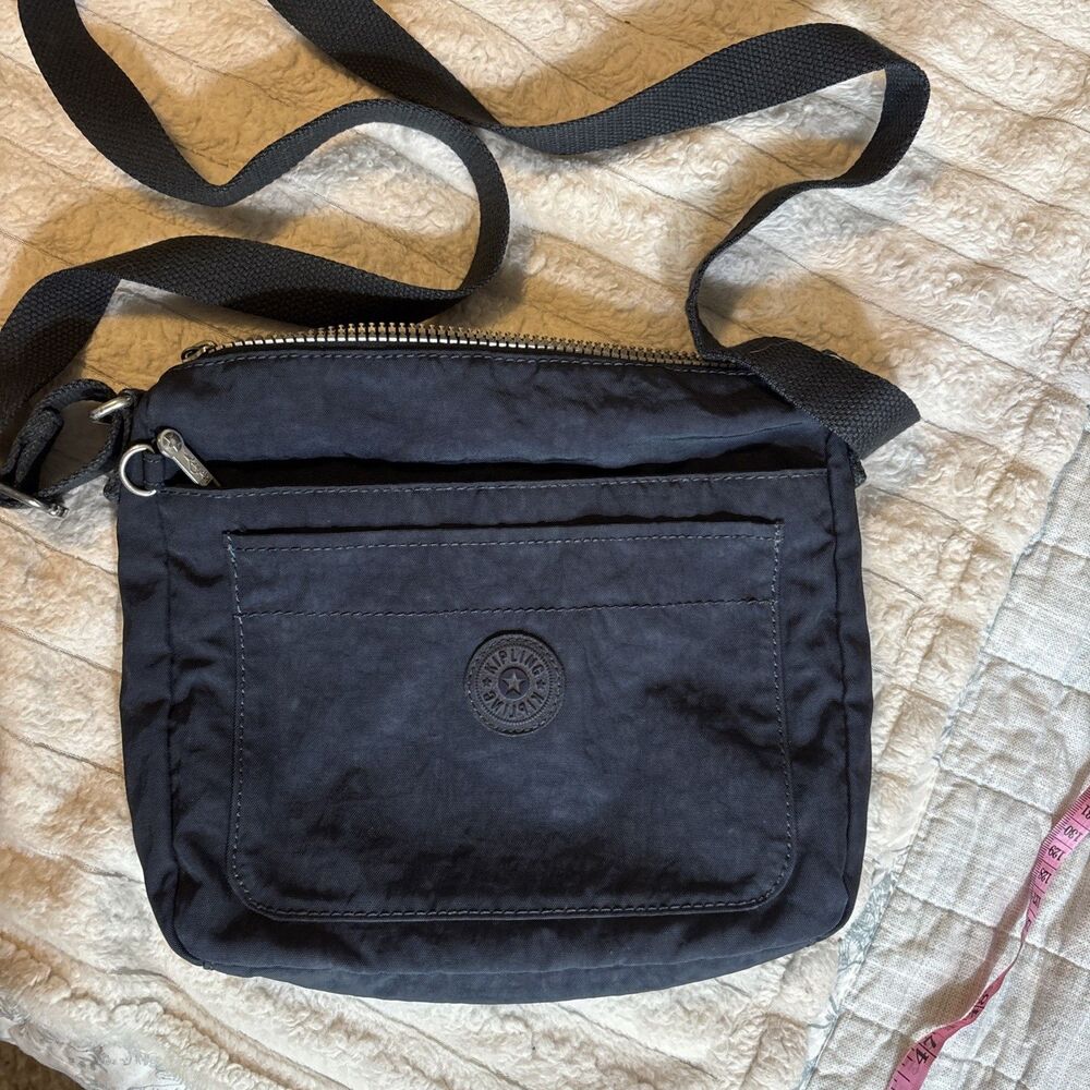 Kipling  Aisling Crossbody Bag  Blue Bleu 2 EUC